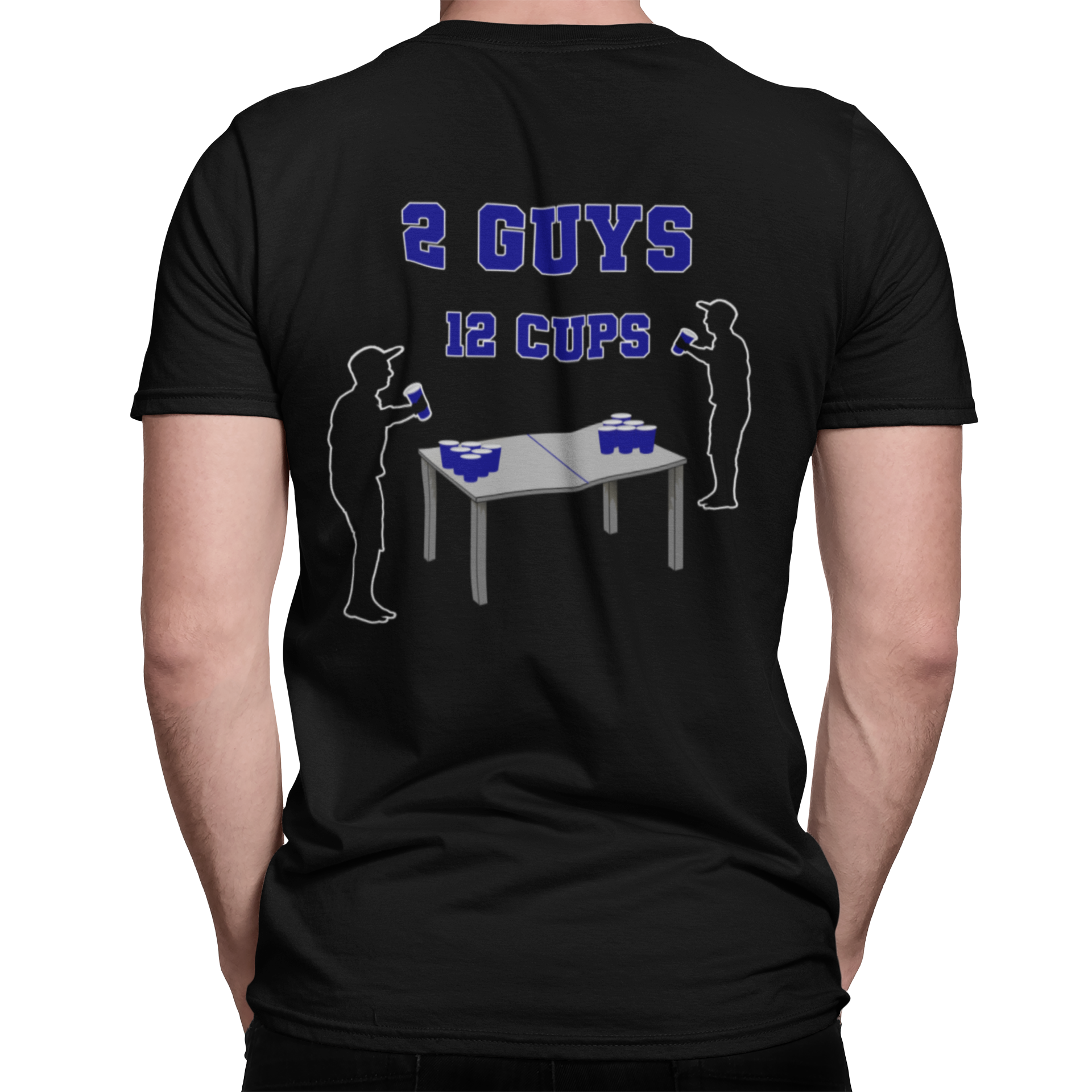 2 Guys 12 Cups - Beer Pong Team Namen T-Shirt